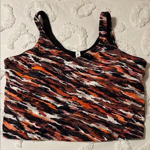Lululemon Athletica Orange and Black Camisole
